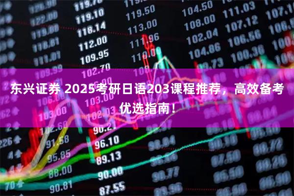 东兴证券 2025考研日语203课程推荐，高效备考优选指南！