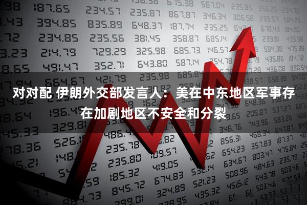 对对配 伊朗外交部发言人：美在中东地区军事存在加剧地区不安全和分裂