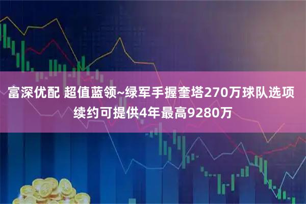 富深优配 超值蓝领~绿军手握奎塔270万球队选项 续约可提供4年最高9280万