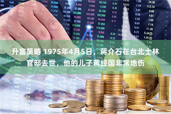 升富策略 1975年4月5日，蒋介石在台北士林官邸去世，他的儿子蒋经国非常地伤